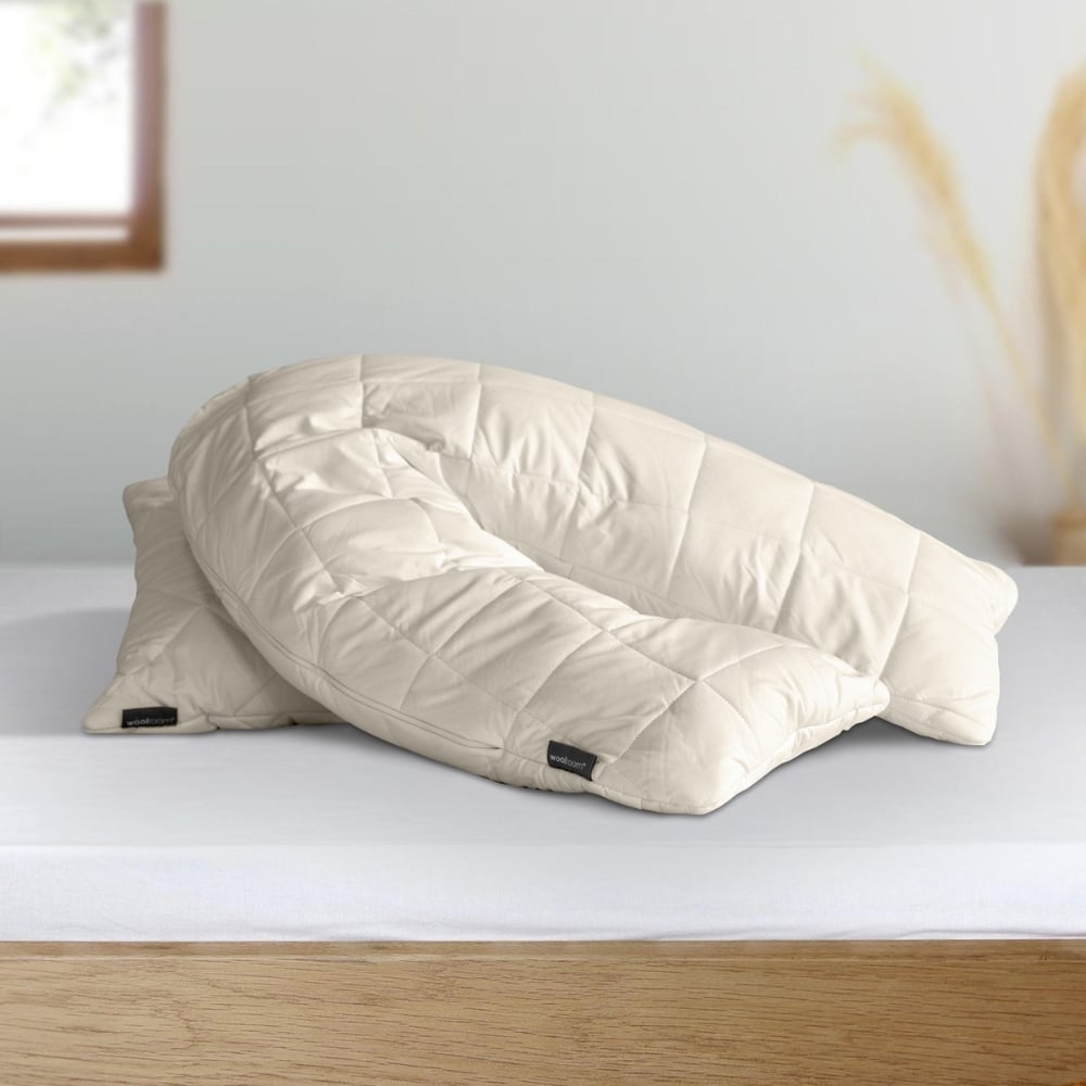 V Shaped Washable Wool Pillow woolroom